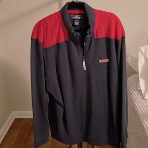 Vineyard Vines - XXL - Quarter Zip with Corduroy shoulders